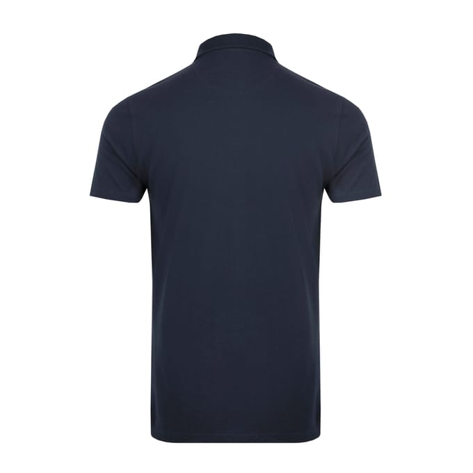 Weird Fish Heren Miles Pique Organic Poloshirt (Marine)