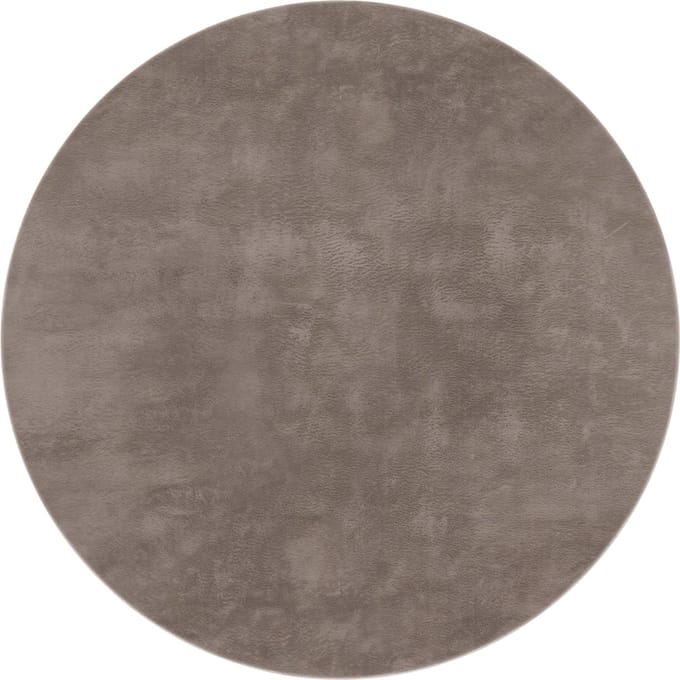 Zacht kleed Solina taupe 80 cm rond