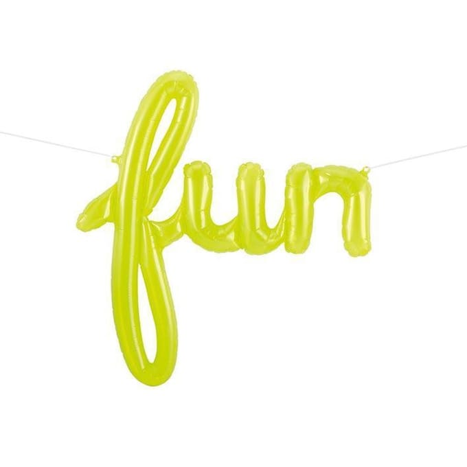 Folieballon ‘Fun’ - Limegroen