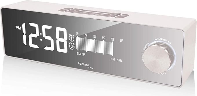 Wekkerradio - Technoline WT 483 - 12/24 uur tijdsweergave - Snooze - Sleeptimer - Dimmer functie