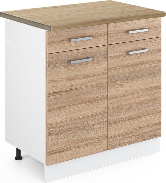 Vicco R-Line Keukenonderkast – 80 cm, WB Eik Sonoma
