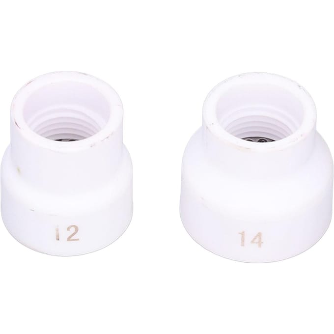 2 stuks TIG Lasbeker 12#14# Keramische Mondstuk Accessoire Set Kit voor WP91718202526(Wit )