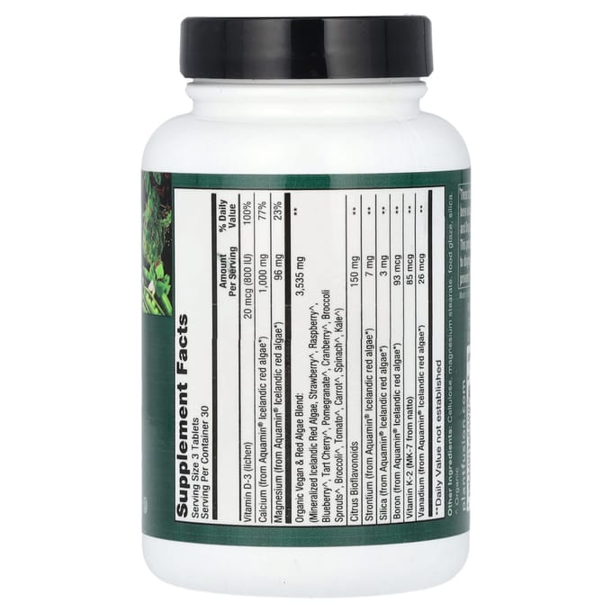 PlantFusion, Ingrédients Planète Végétale Calcium, 1 000 mg, 90 comprimés (333 mg par comprimé)