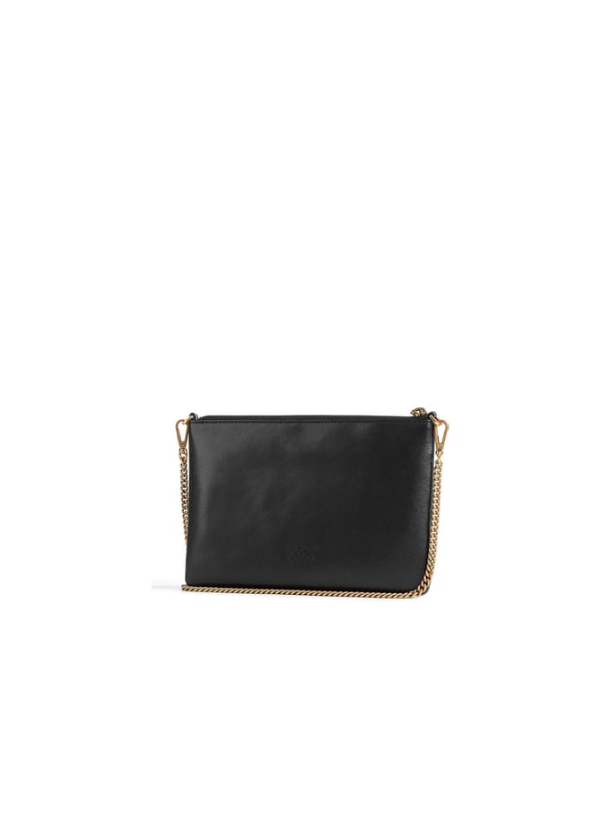 PINKO Schoudertas Flat Classic Black - Antique Gold Zwart