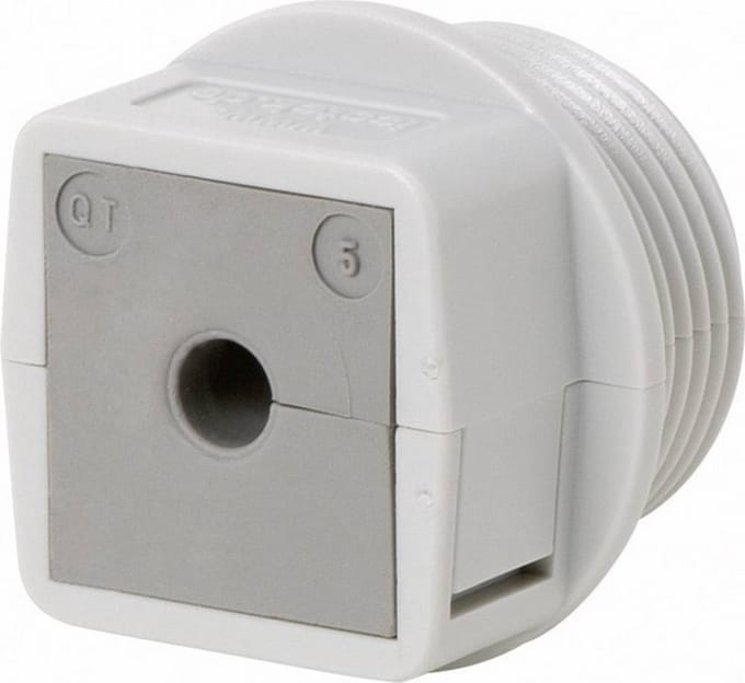 Icotek QVT 25 Kabeldoorvoering Deelbaar Montagegat: M25 Polycarbonaat Grijs 1 stuk(s)