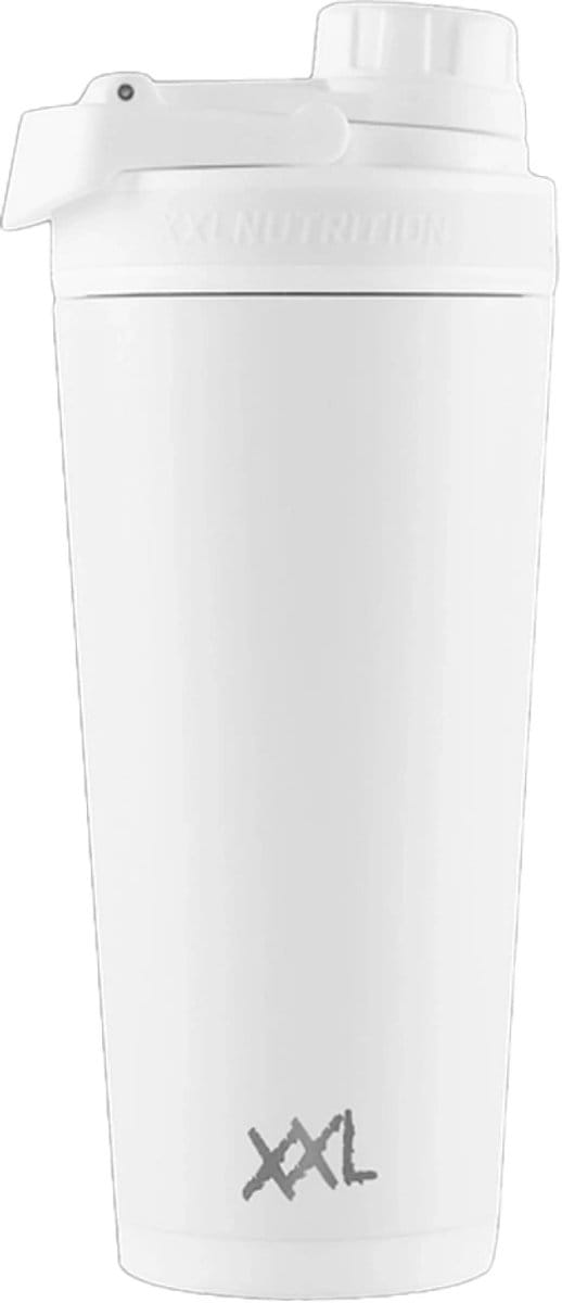 XXL Nutrition - Thermo Shaker V2 - Wit - RVS Shakebeker - 800 ml