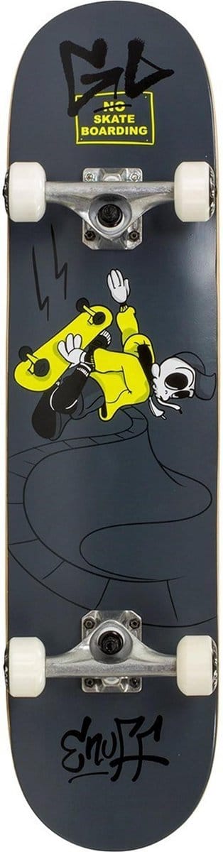 Enuff Skateboard - Skully - grijs/geel/zwart/wit