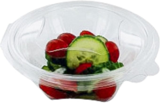 Salatbehälter IEZZY 375ml rund rPET 50 Stück