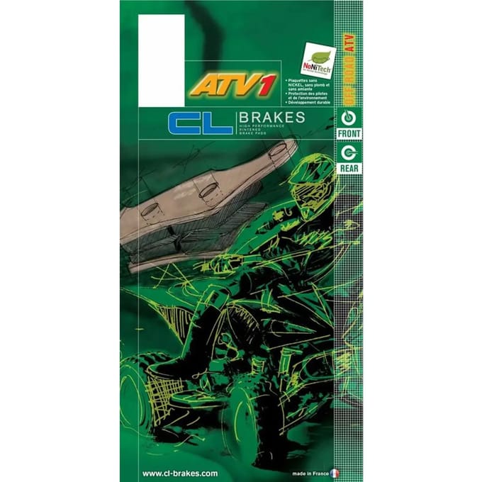 Remblok van gesinterd metaal CL Brakes 1205ATV1