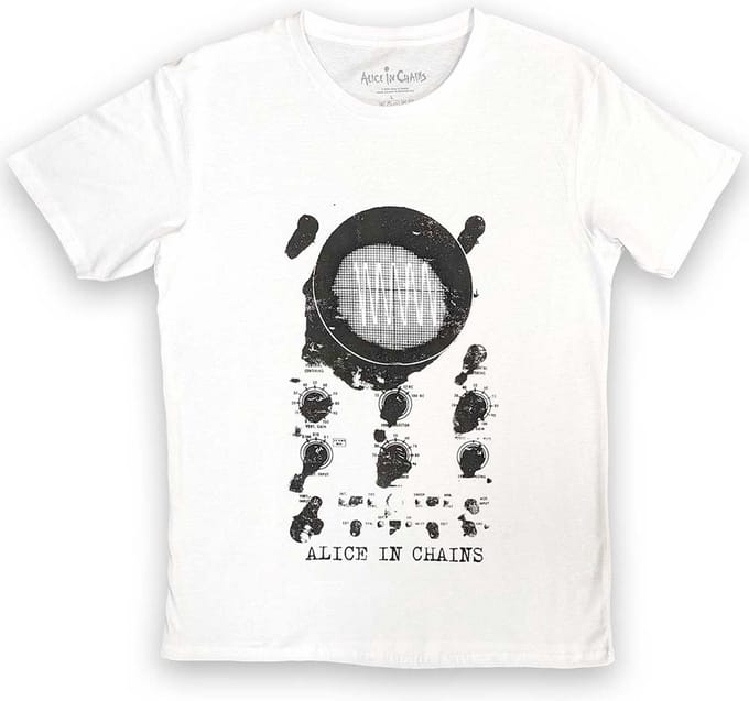 Alice In Chains - Oscilloscope Heren T-shirt - M - Wit