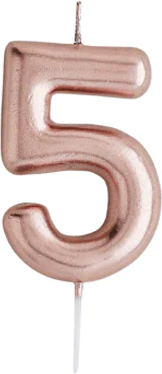 Cijfer 5 - Rosé Goud