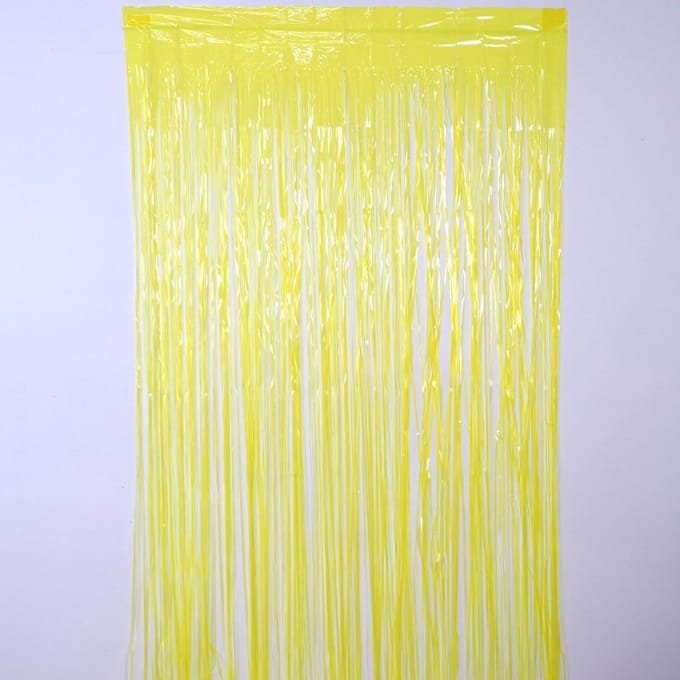 Fluo geel gordijn 1x2 m - Artemio