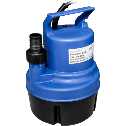 Aquaking Vlakzuigende Dompelpomp Q2007 - 200W - 3600l/h - Dompelpomp - Waterpomp - Vlakzuigpomp - Dweilpomp - Pomp - Vlakzuiger