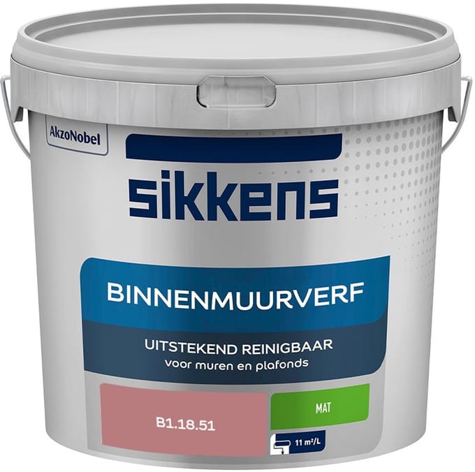 Sikkens - Binnenmuurverf Mat - B1.18.51 - Mengverf - 5 L