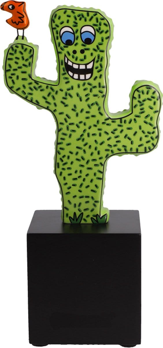 Goebel - James Rizzi | Decoratief beeld / figuur Desert Life | Porselein - 21cm - cactus