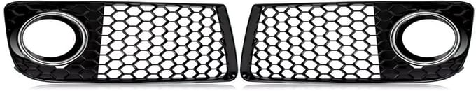 Voorbumper Mistlicht Grille Covers - Voor Audi TT MK2 8J (2010-2014) - Honingraat Mesh
