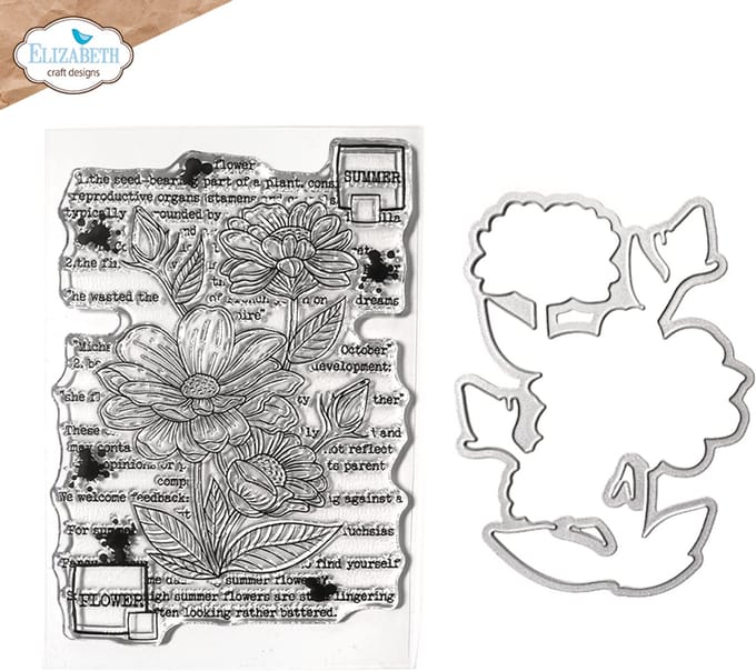 ECD Summer flower stamp and die set
