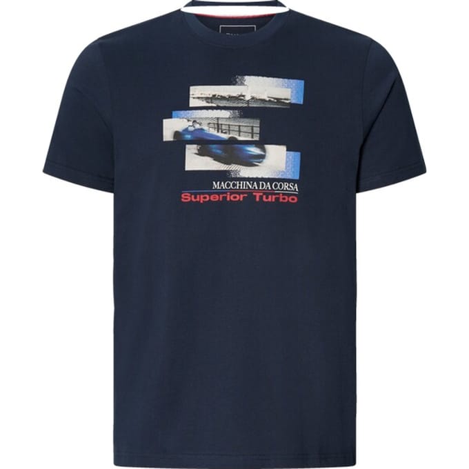 Babista herren T-Shirt - 52/54 - donkerblauw - Plus Size