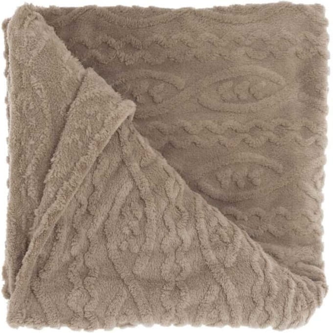 Unique Living - Plaid Pleun Taupe -150x200cm