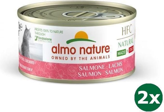 Almo nature cat zalm kattenvoer 48x 24x70 gr