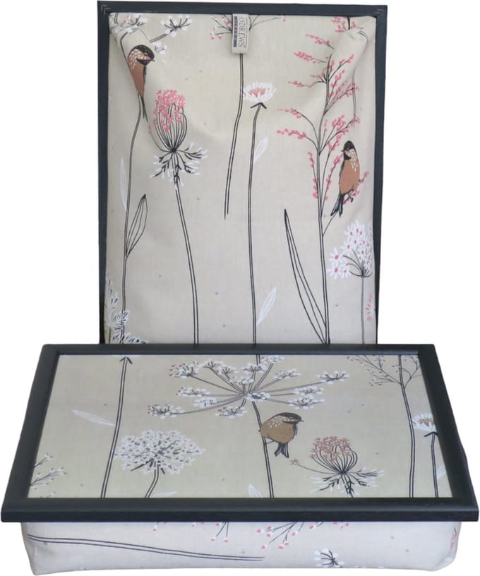 Andrews Laptray, Schoottafel, Schootkussen, Laptoptafel, Dienblad met kussen Sakura