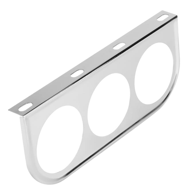 Chrome 52mm 2 Inch Universeel Multi-Gaten Meter Gauge Pilaar Mount Pod Houder Beugel Zilver wit