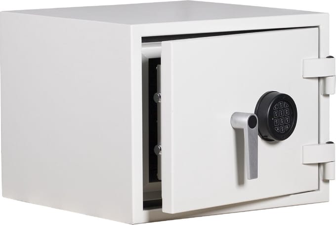 De Raat DRS Combi-Fire 1E met elektronisch codeslot biedt een ideale combinatie van brand-en inbraakwering.