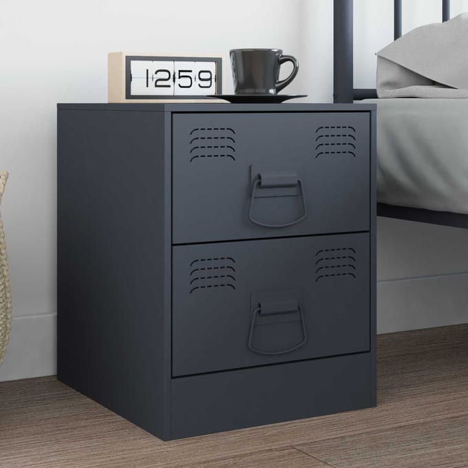 vidaXL Kast Handvatten Antraciet 85 x 45 mm Metaal