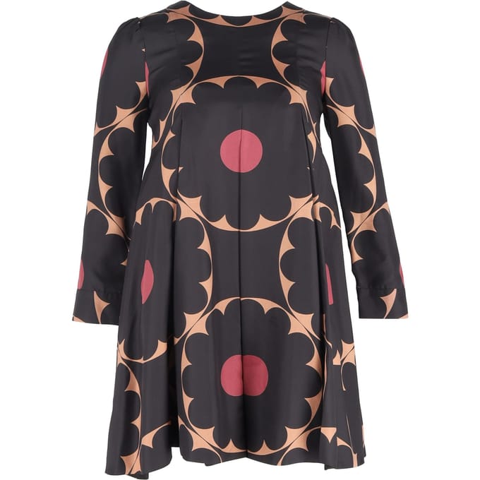 Marc By Marc Jacobs retro mini-jurk met bloemenprint in veelkleurige zijde