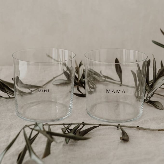 Eulenschnitt - Drinkglas - Set van 2 - Mama & Mini