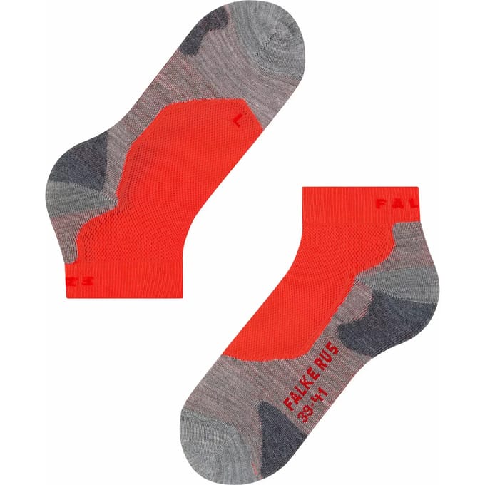 FALKE RU5 Short anti-blaar functioneel materiaal hardloopsokken heren rood - maat 42-43