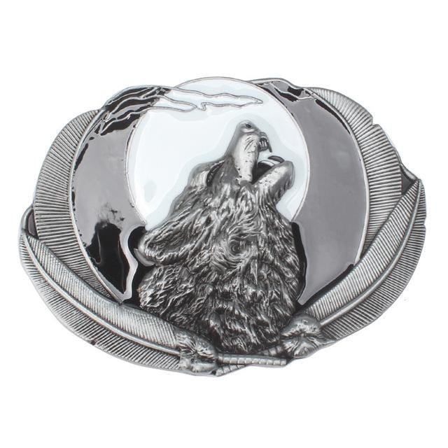 Wolf hoofd Wolf koning riem gesp dierlijke afbeeldingen legering materialen Punk beest stijl