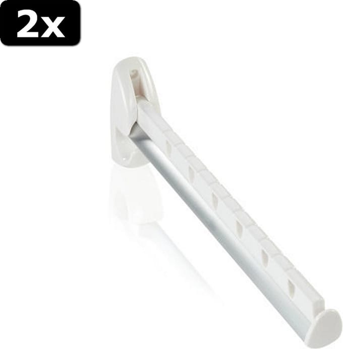 2x Leifheit 45110 Airette Kledingrail