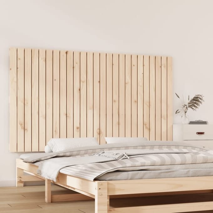 vidaXL - Wandhoofdbord - 159,5x3x90 - cm - massief - grenenhout