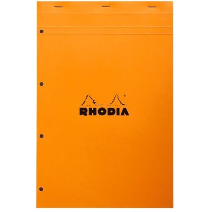 Rhodia N°20 schrijfblok & schrift A4+ 80 vel Oranje