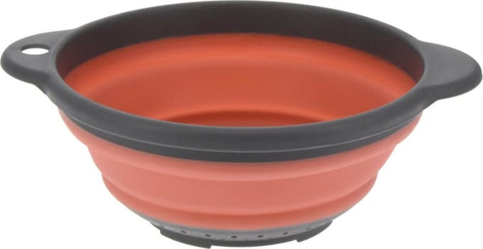 Excellent Houseware opvouwbaar vergiet - oranje/grijs - tpe - 23 cm