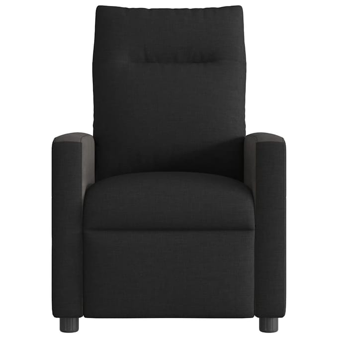 vidaXL - Fauteuil - verstelbaar - stof - zwart