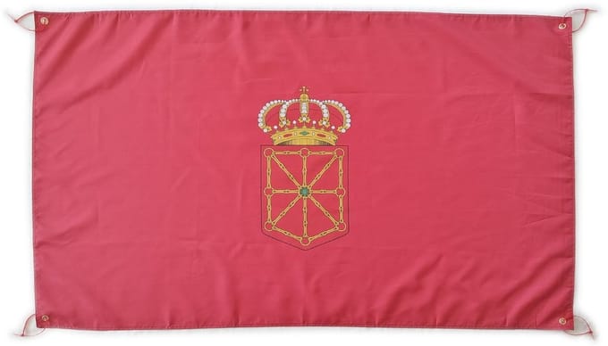 Grote Vlag van Navarra 150x90 cm - Duurzaam en Weerbestendig