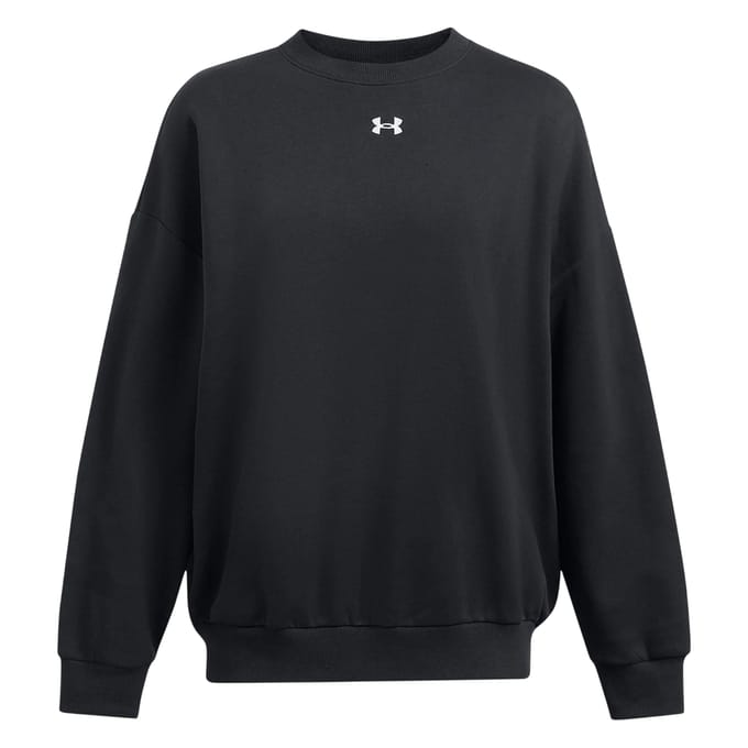 Under Armour Dames Rival Fleece Sweatshirt (Zwart)