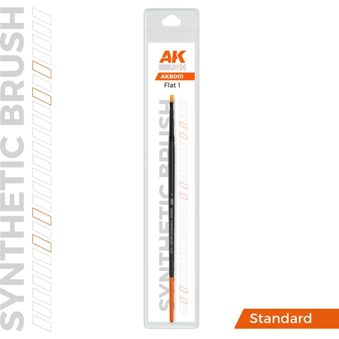 Synthetic kwast AK Interactive Flat taille 1
