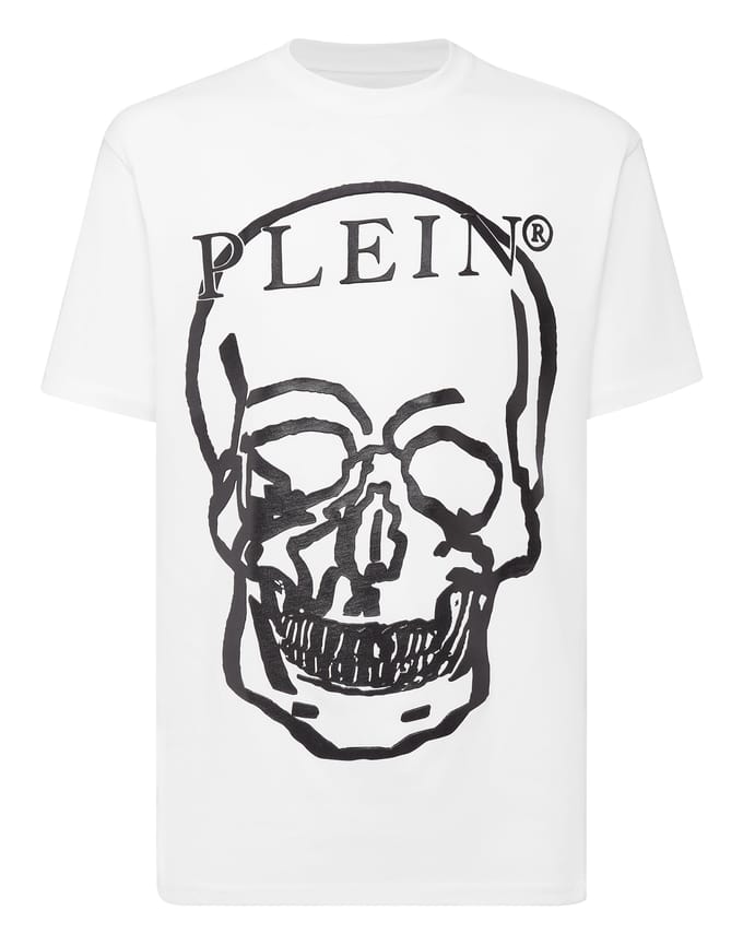 T-Shirt Ronde Hals Skull And Plein