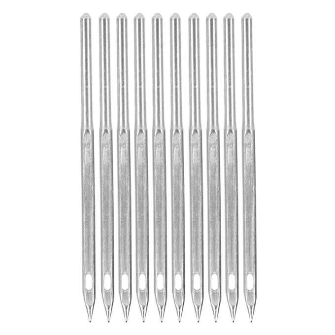 Ensemble d'aiguilles pour Machine à coudre, 10 pièces, en acier Durable, sans bavure, pour Machine à broder, GK9 Home, 5cm 9-9 EGP*23 white