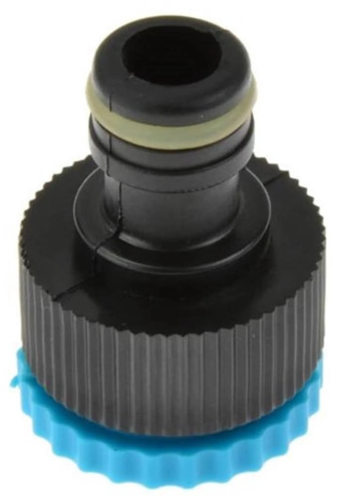 GEKO Reducer kraanadapter set - snelle aansluiting - 1/2" naar 3/4" - blauw