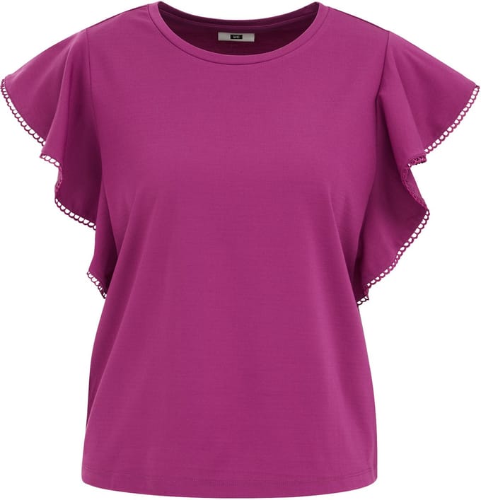 WE Fashion Dames jersey T-shirt met embroidery