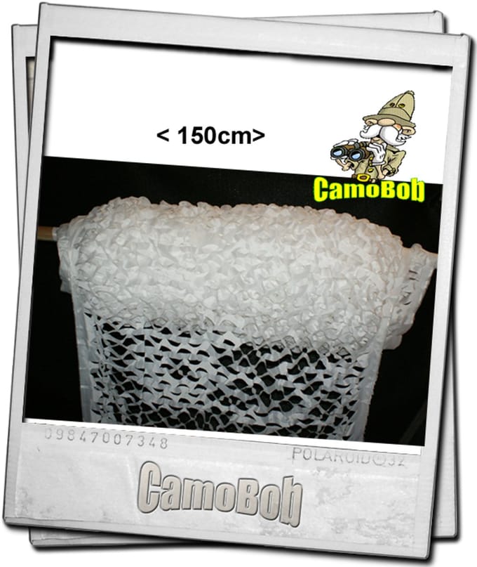 Camouflage coupon wit brandvertragend 150cm x500cm.