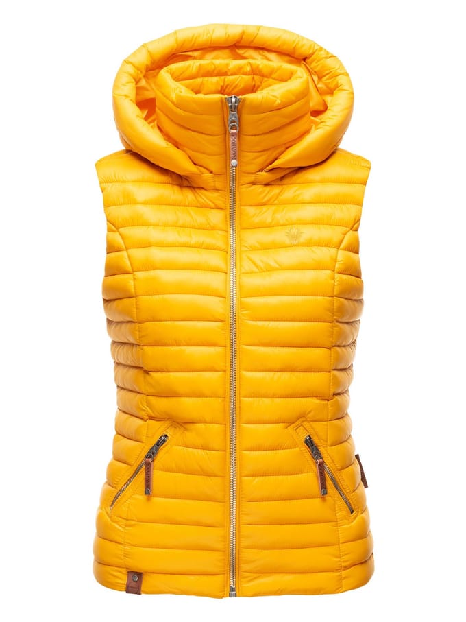 Navahoo Dames Gewatteerde Bodywarmer Shadaa – Lichte Weste met Afneembare Capuchon