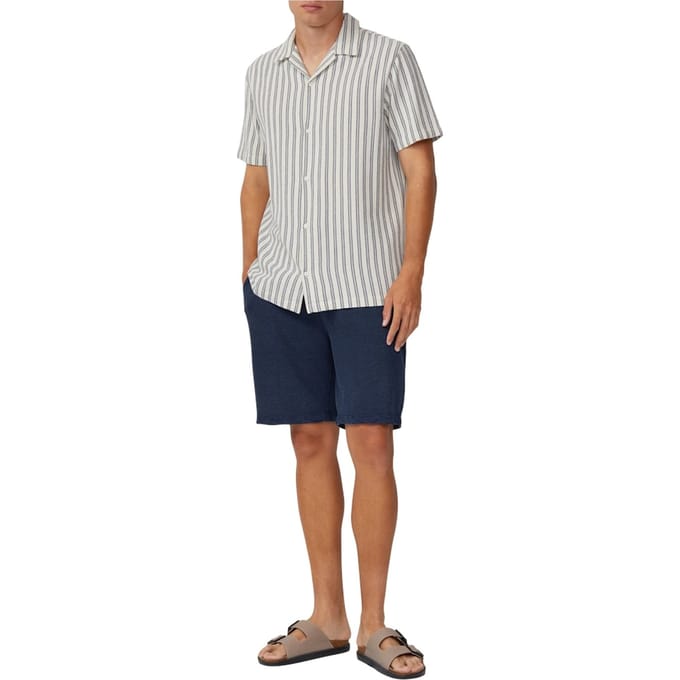 Q/S designed by - Heren short - Maat M - Mannen - MARINE - katoen