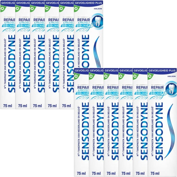 Sensodyne Repair & Protect Tandpasta - Voordeelverpakking 12x75ml