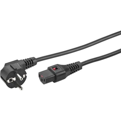 Monacor AAC-500IEC Apparaat (koud) Stroomkabel 5 m Zwart