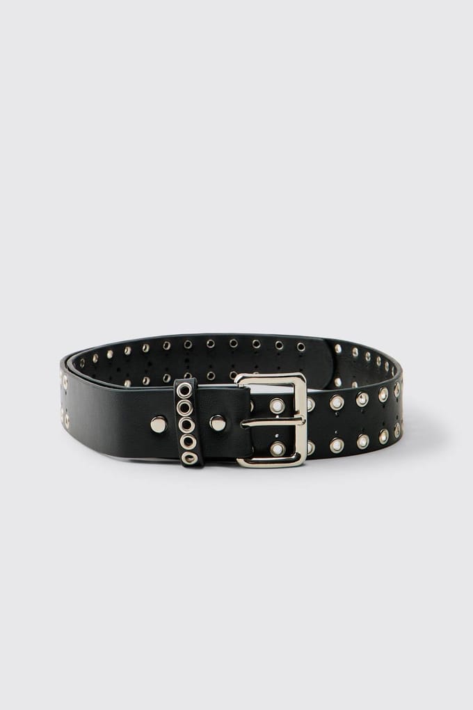 Pu Riem Met Studs | Black | Size Large/XL